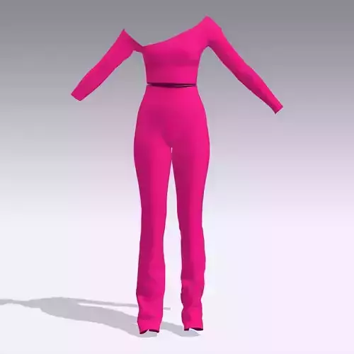 pink suit pant and blouse