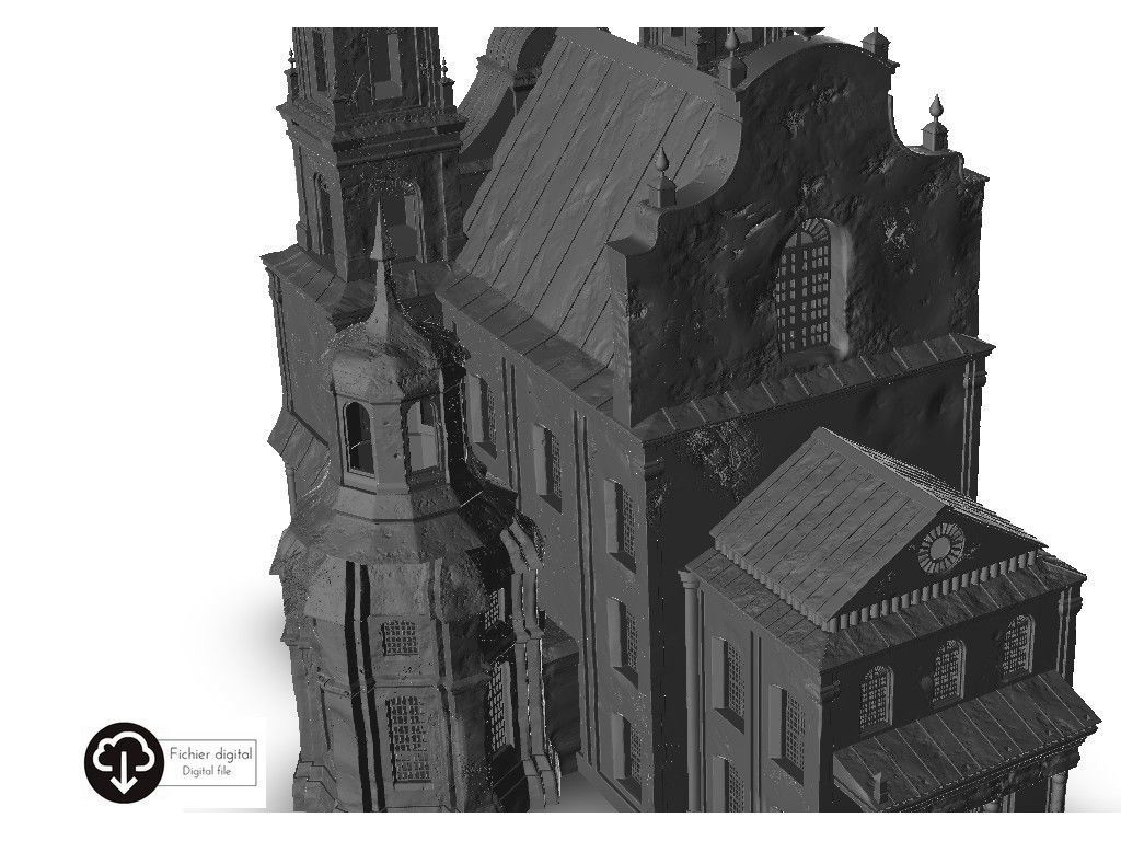 Baroque cathedral 3D print model_8