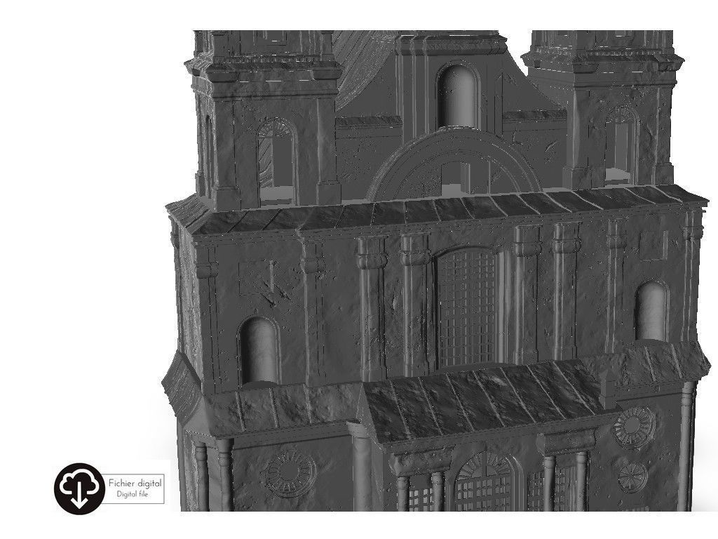 Baroque cathedral 3D print model_6