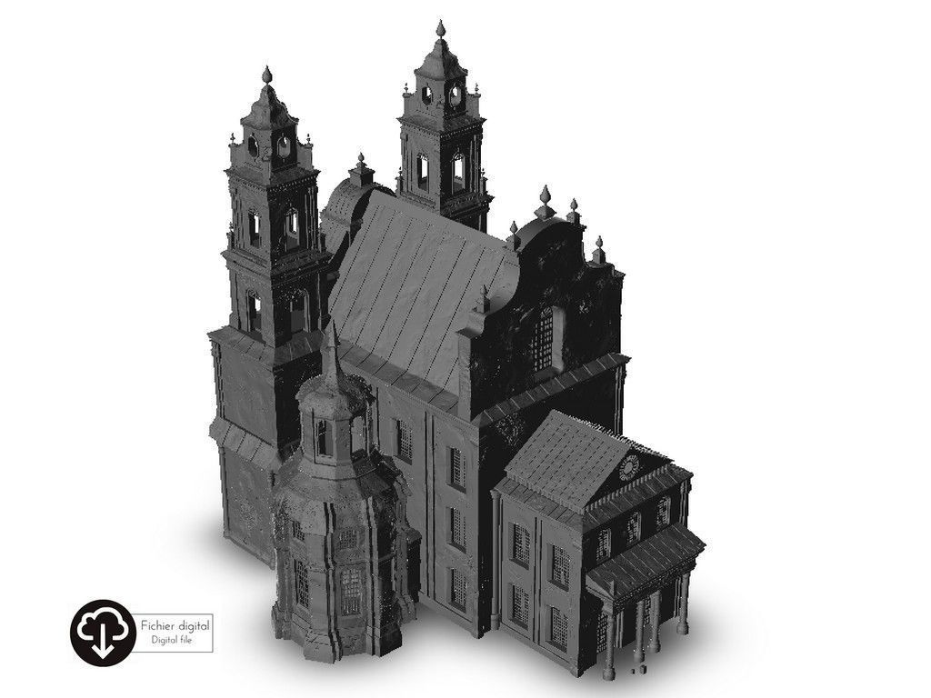 Baroque cathedral 3D print model_5