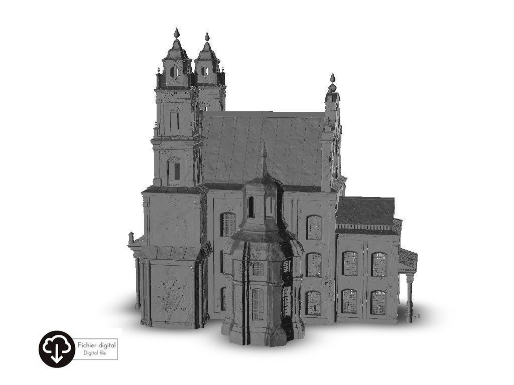 Baroque cathedral 3D print model_9