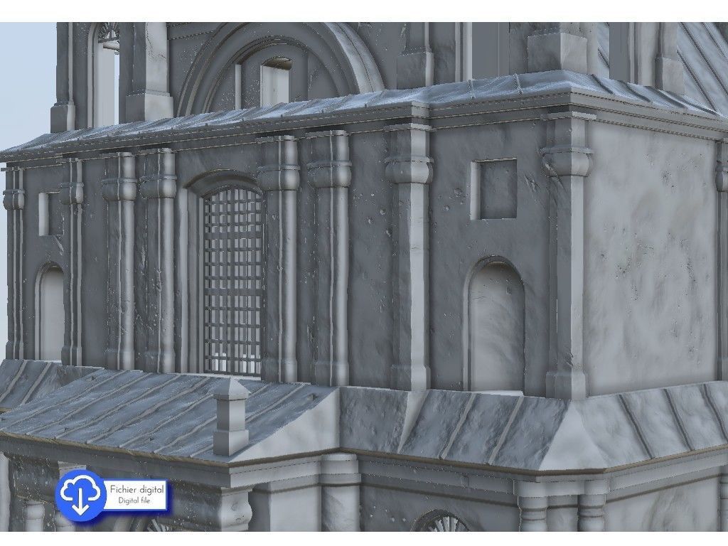 Baroque cathedral 3D print model_1