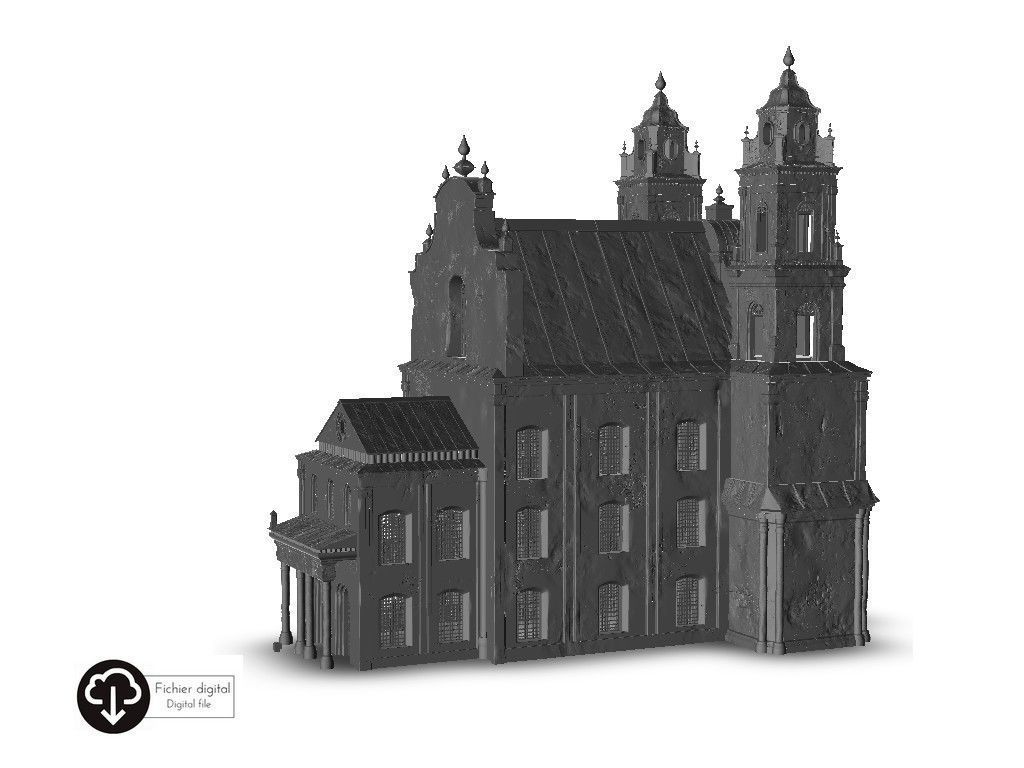 Baroque cathedral 3D print model_10