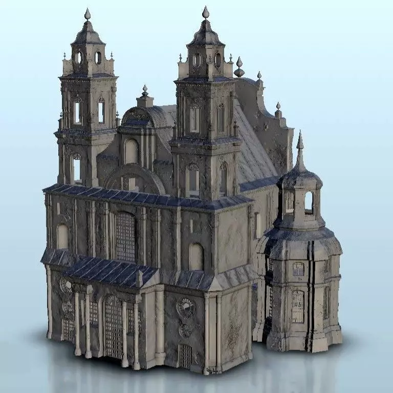 Baroque cathedral 3D print model_0