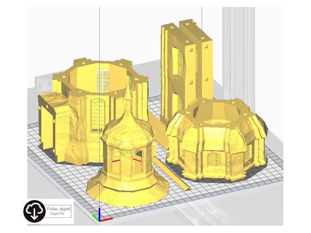 Baroque cathedral 3D print model_11