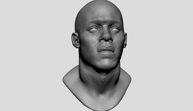 Male Head v8 3D model
