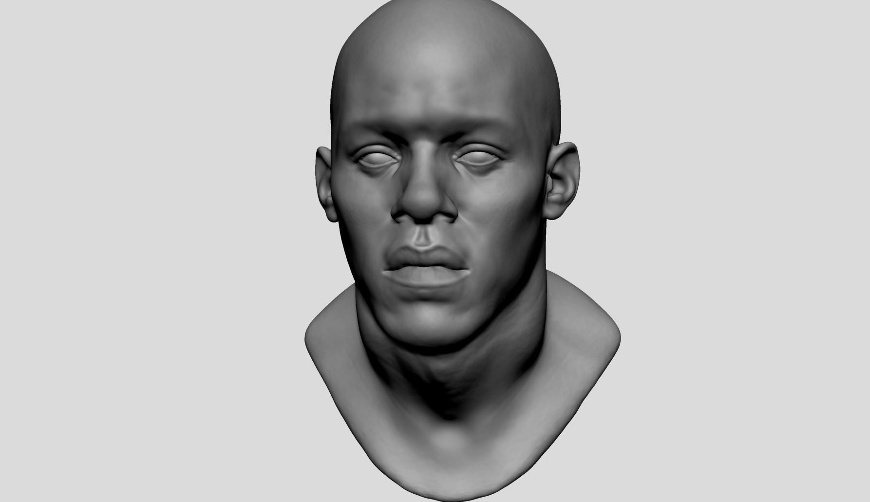 Male Head v8 3D model_6