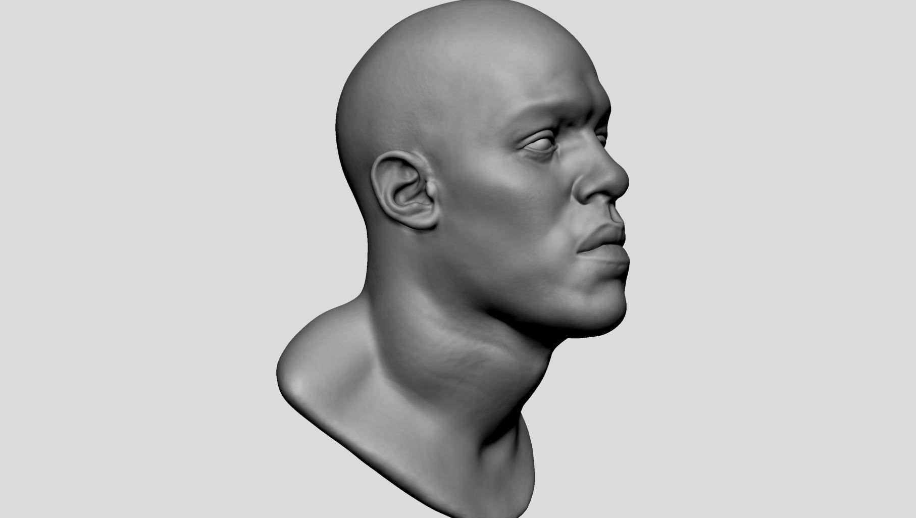 Male Head v8 3D model_1