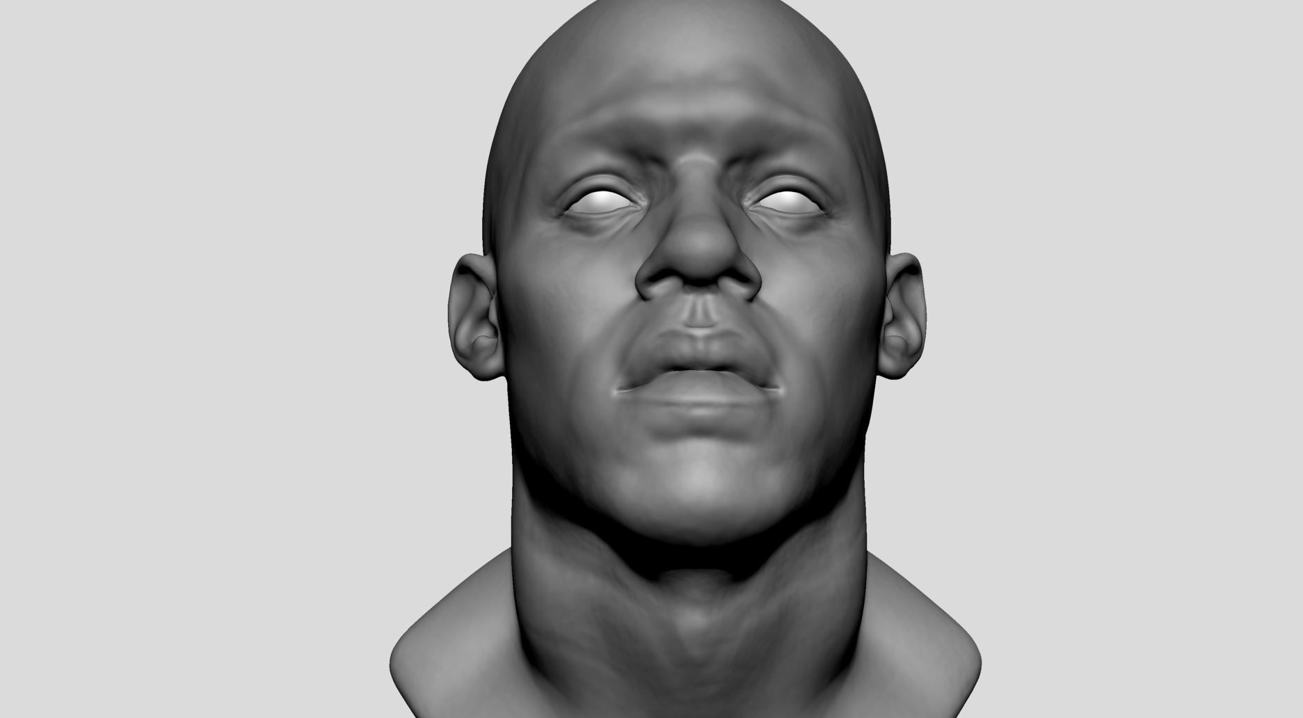 Male Head v8 3D model_8