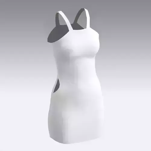 dress v belt and dekolette