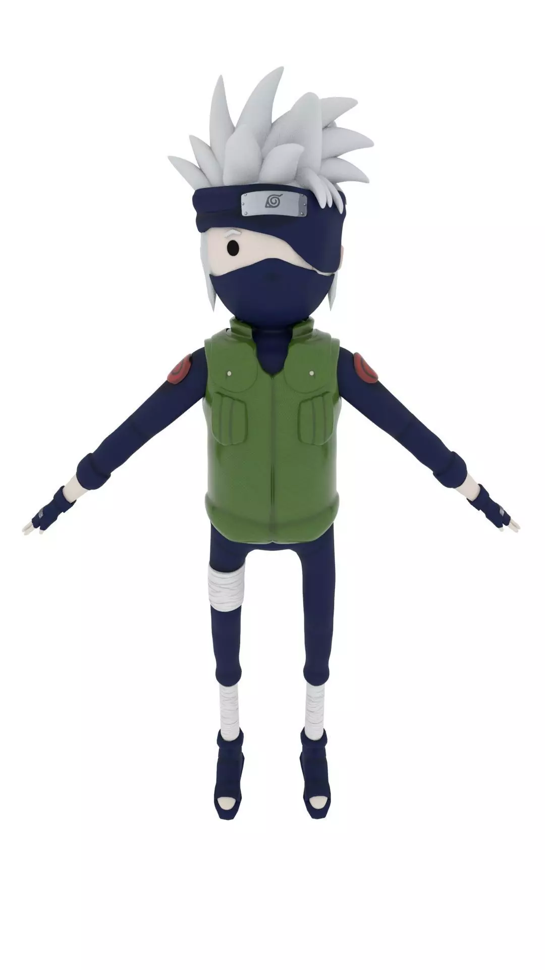 Kakashi Hatake Rig 3D model_0