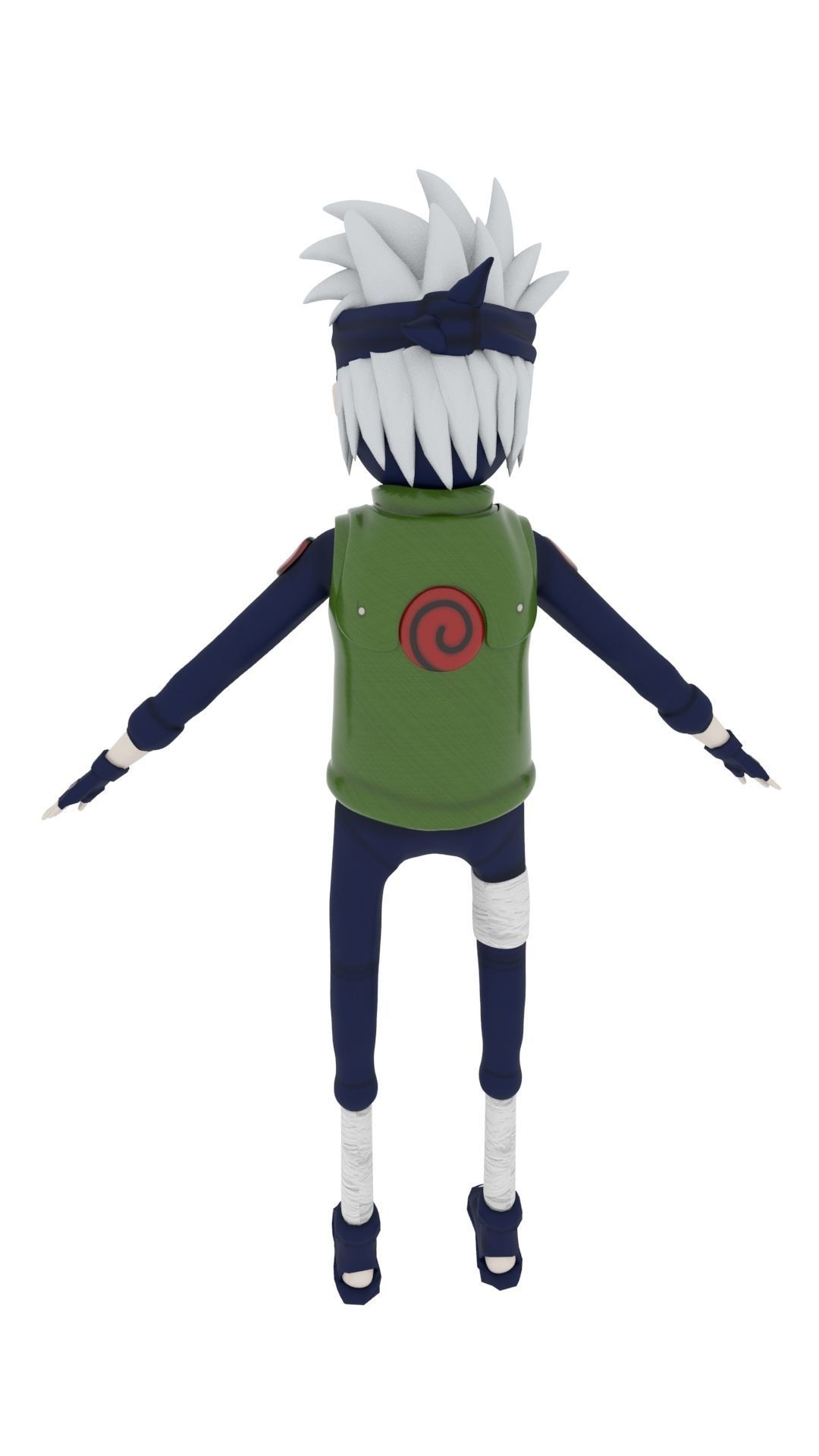 Kakashi Hatake Rig 3D model_3