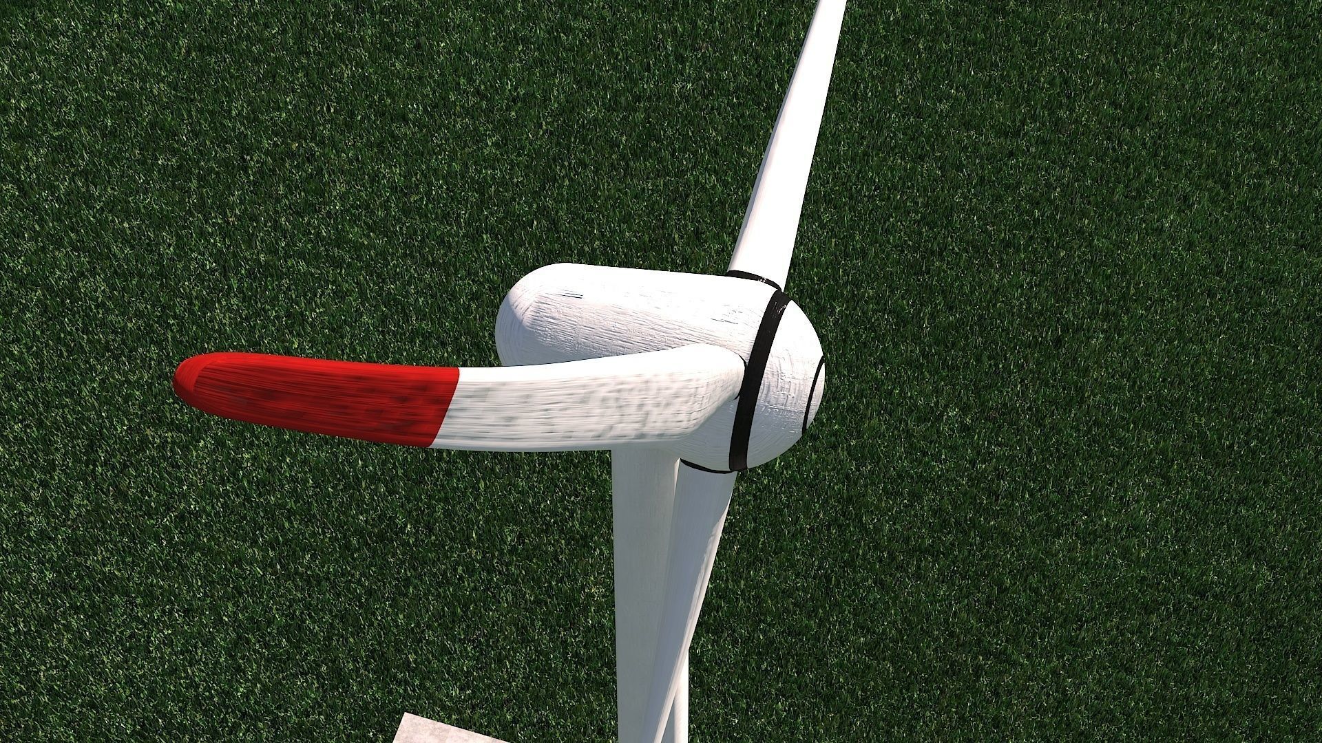 Wind Turbine Clear Energy low poly Low-poly 3D model_3