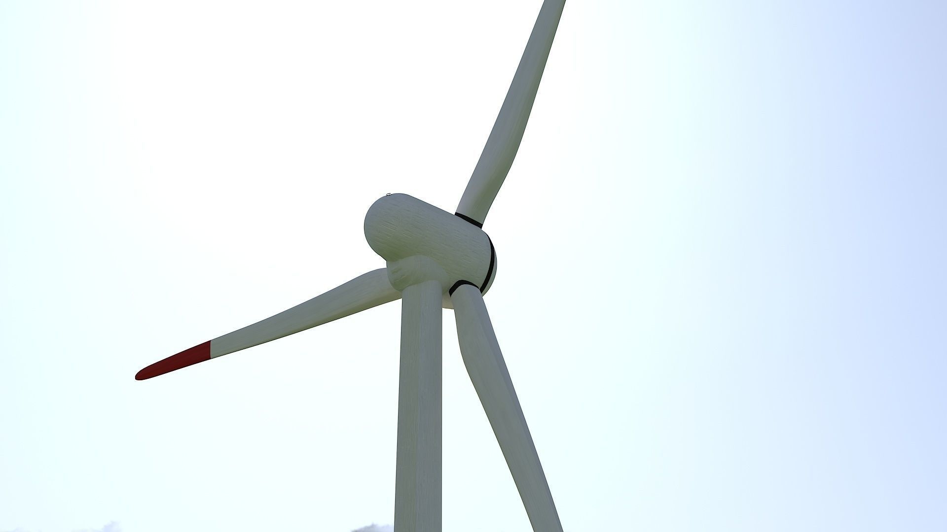 Wind Turbine Clear Energy low poly Low-poly 3D model_5