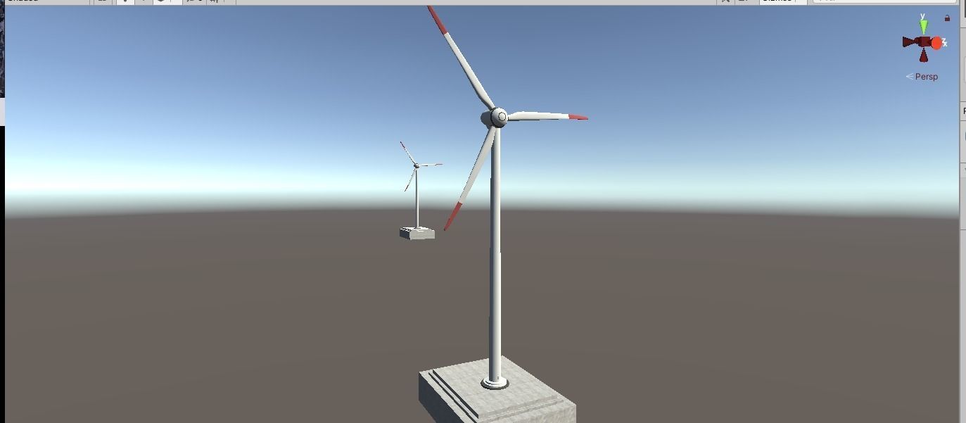 Wind Turbine Clear Energy low poly Low-poly 3D model_11