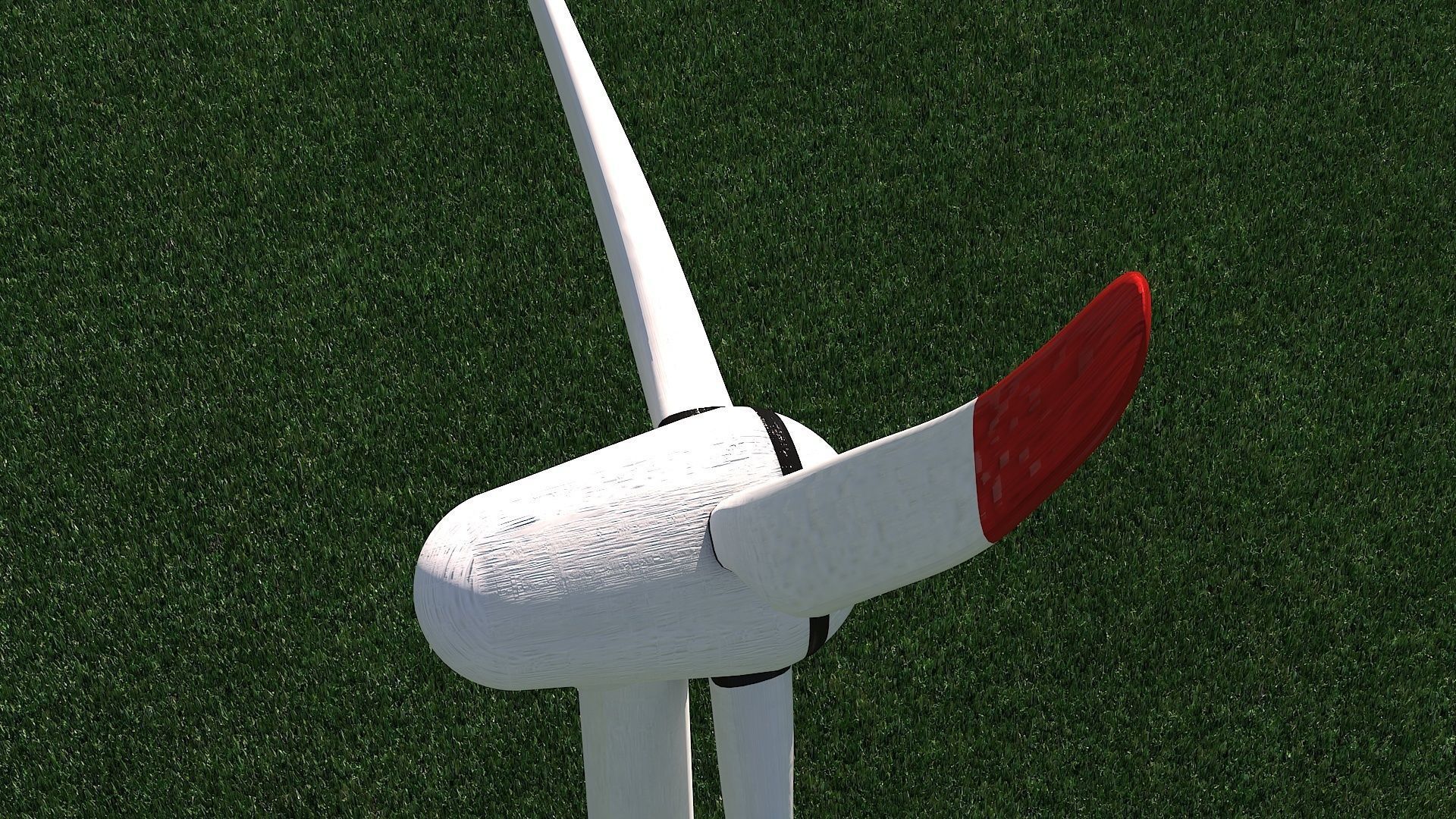 Wind Turbine Clear Energy low poly Low-poly 3D model_6