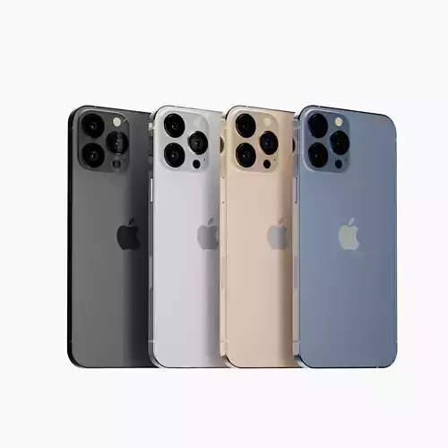 Apple iPhone 13 Pro All Colors 3D model Free 3D model