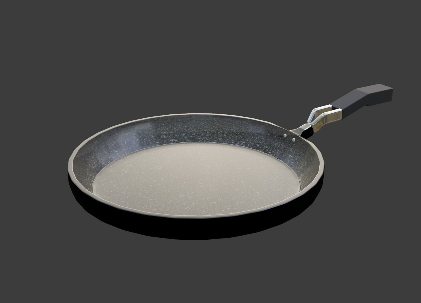 Modern Frying Pan 3D model_2