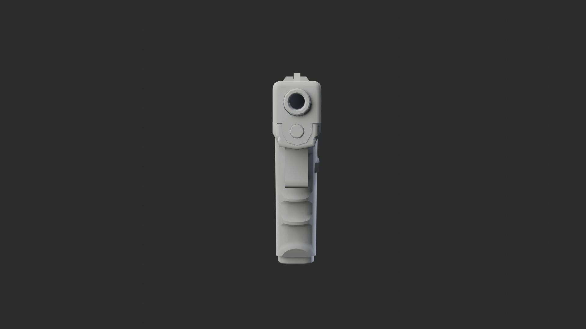 Glock-17 glock pistol Low-poly 3D model_8
