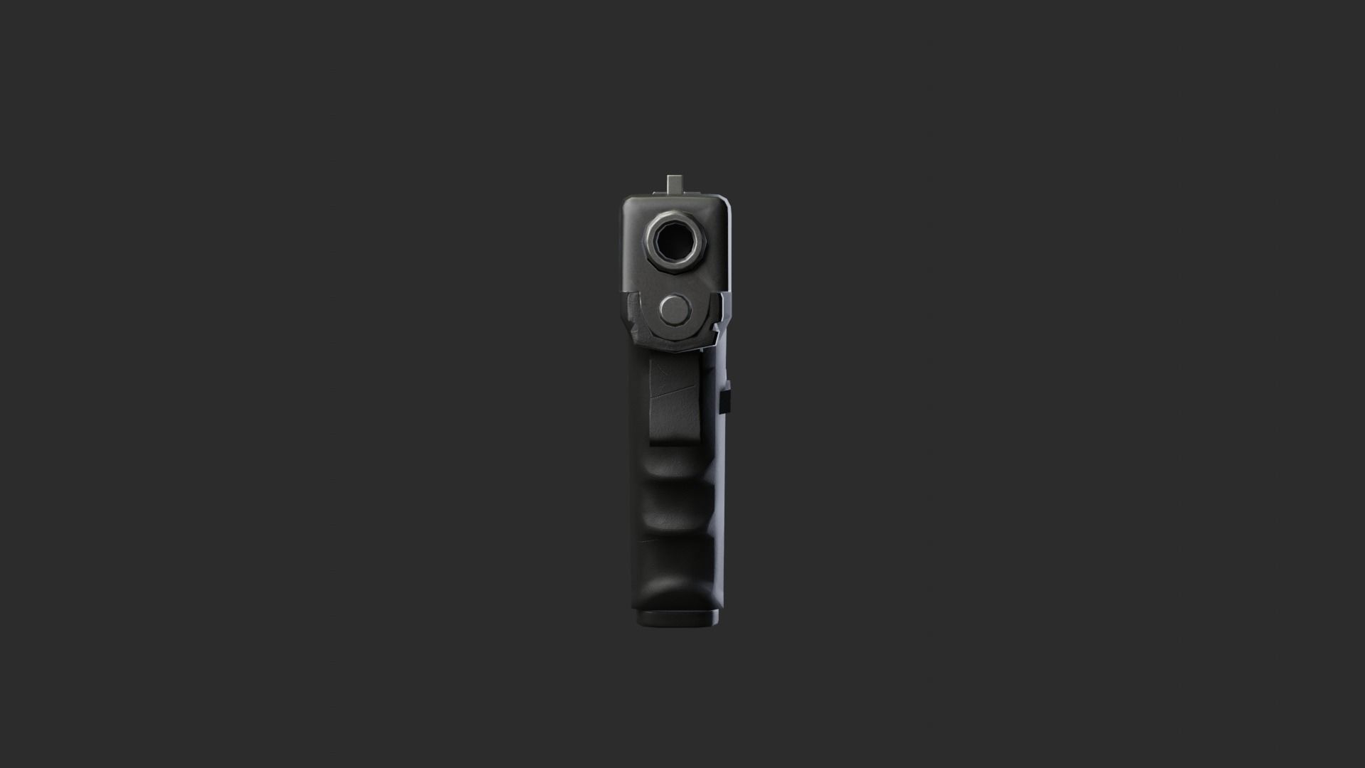 Glock-17 glock pistol Low-poly 3D model_3