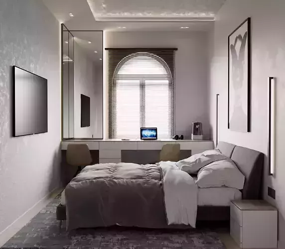 Minimalism bedroom interior design