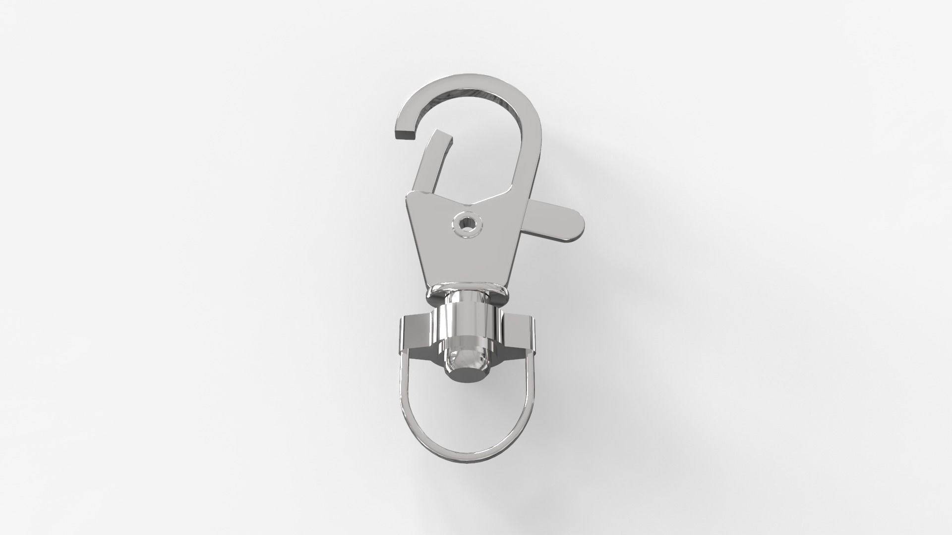 Steel Snap Hook 3D model_2