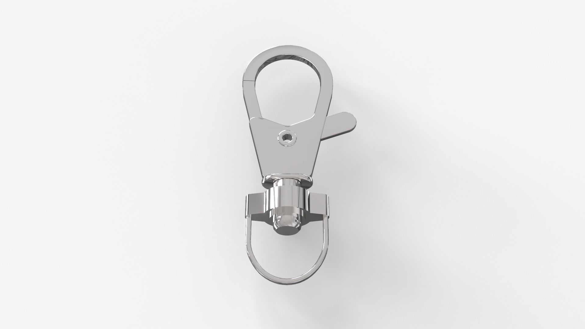 Steel Snap Hook 3D model_1