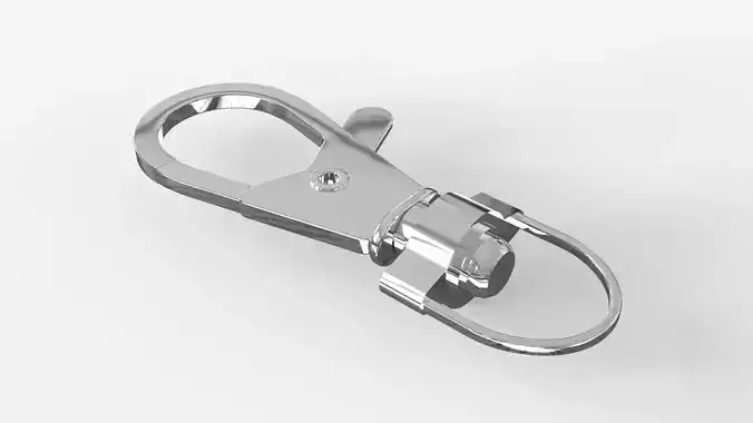 Steel Snap Hook 3D model