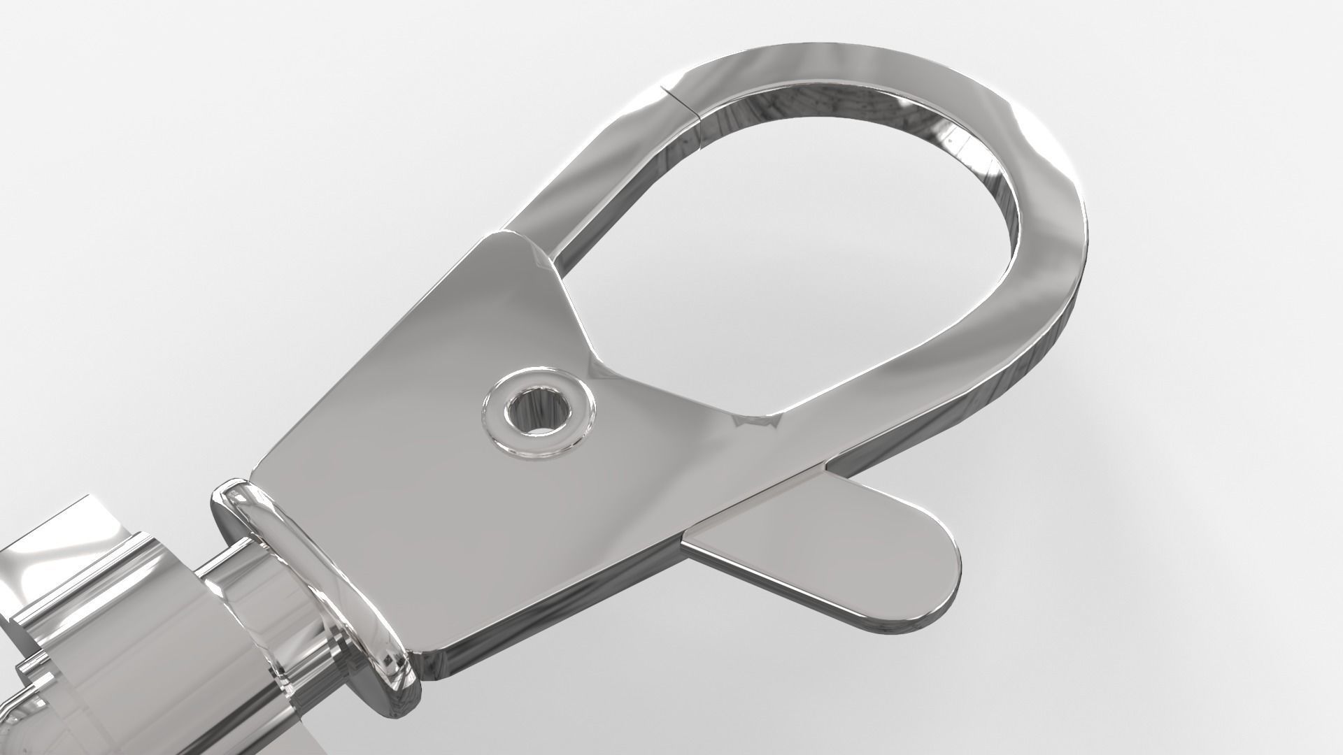 Steel Snap Hook 3D model_6