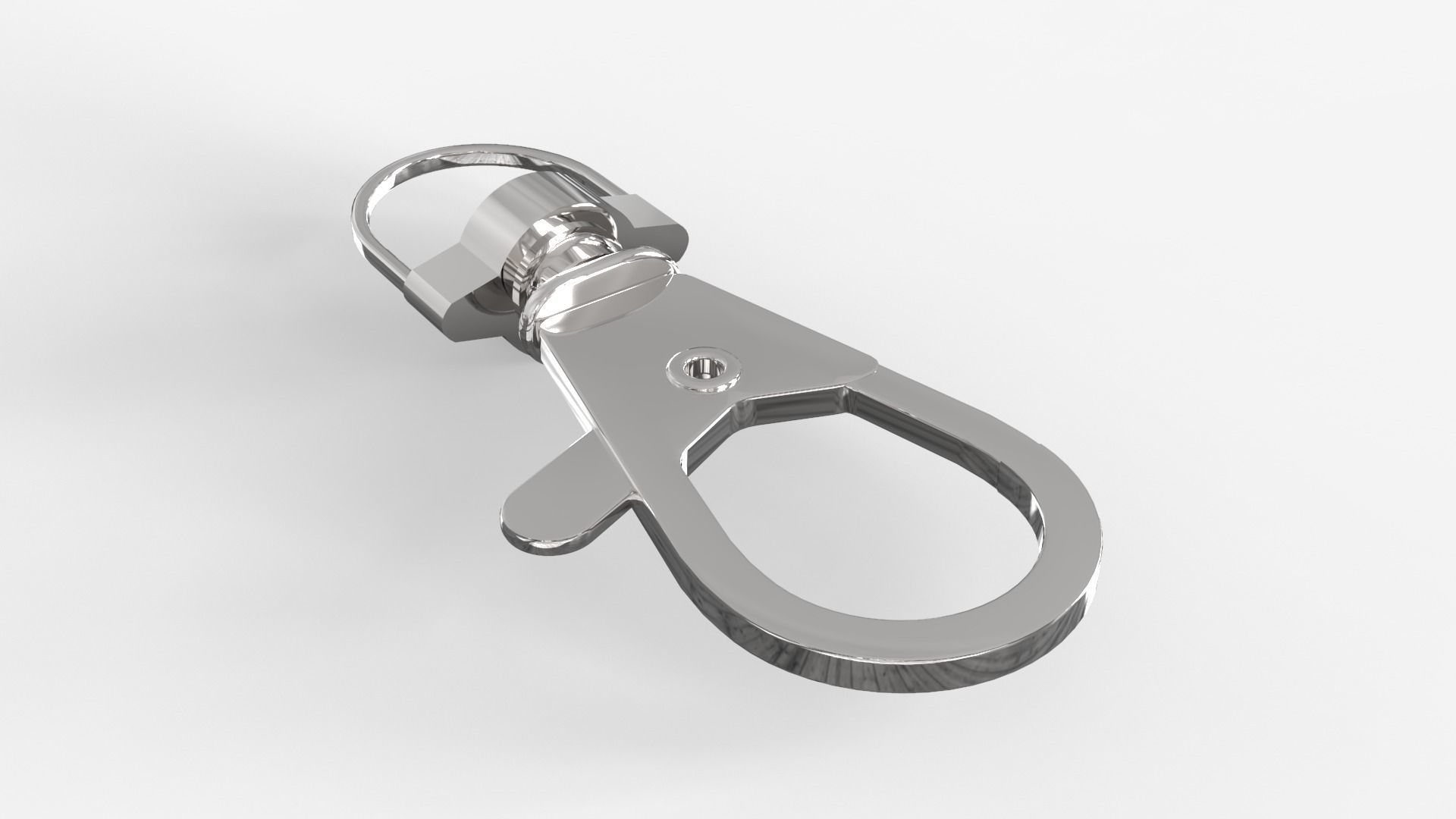 Steel Snap Hook 3D model_4