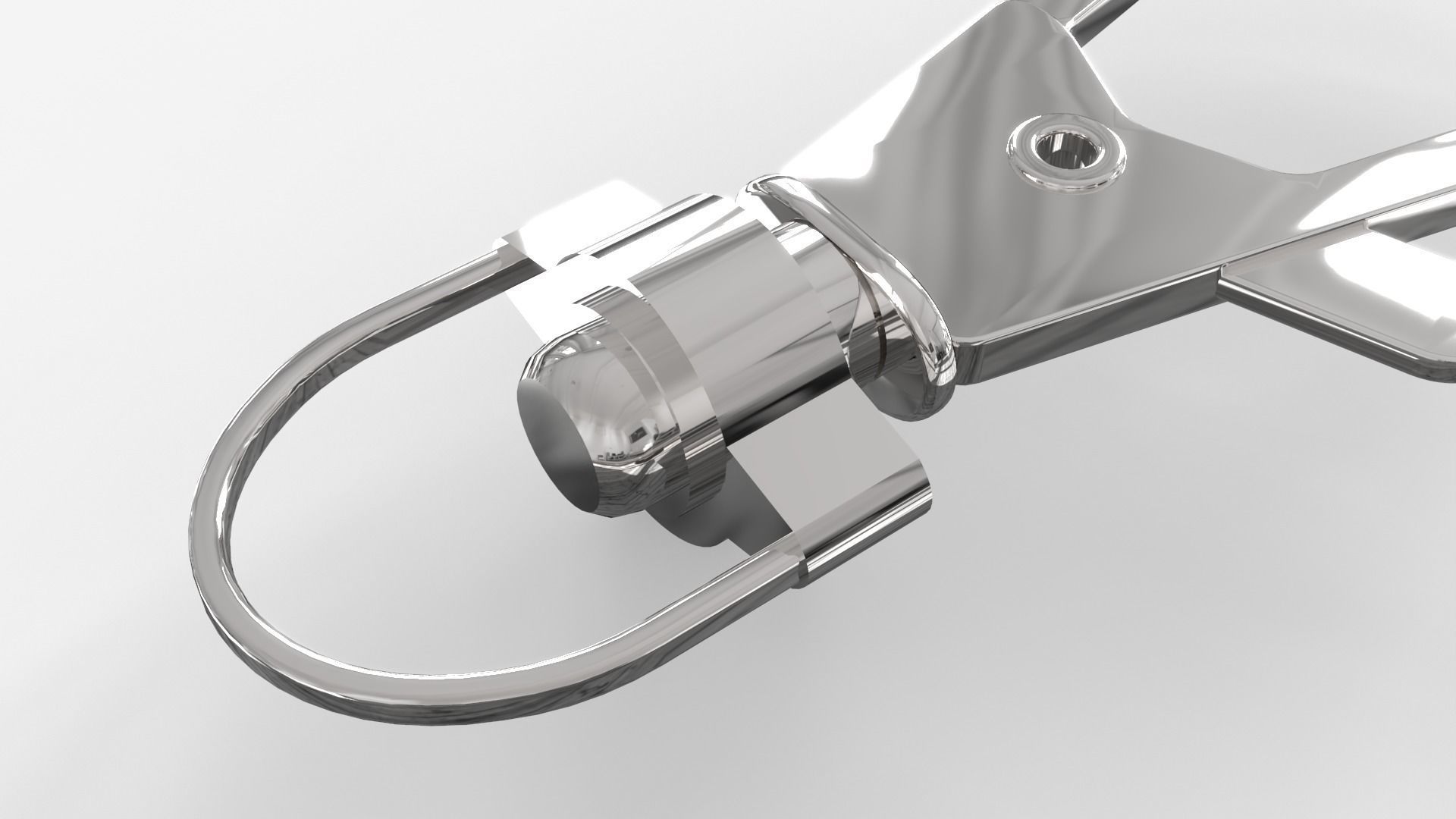 Steel Snap Hook 3D model_5