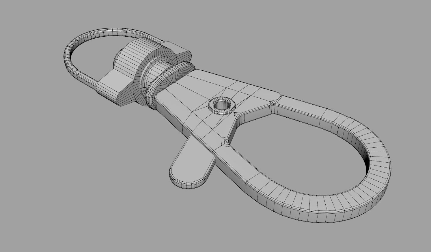 Steel Snap Hook 3D model_9