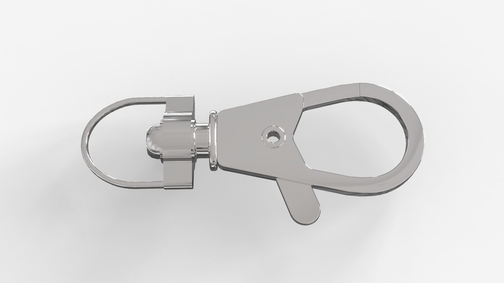 Steel Snap Hook 3D model_3