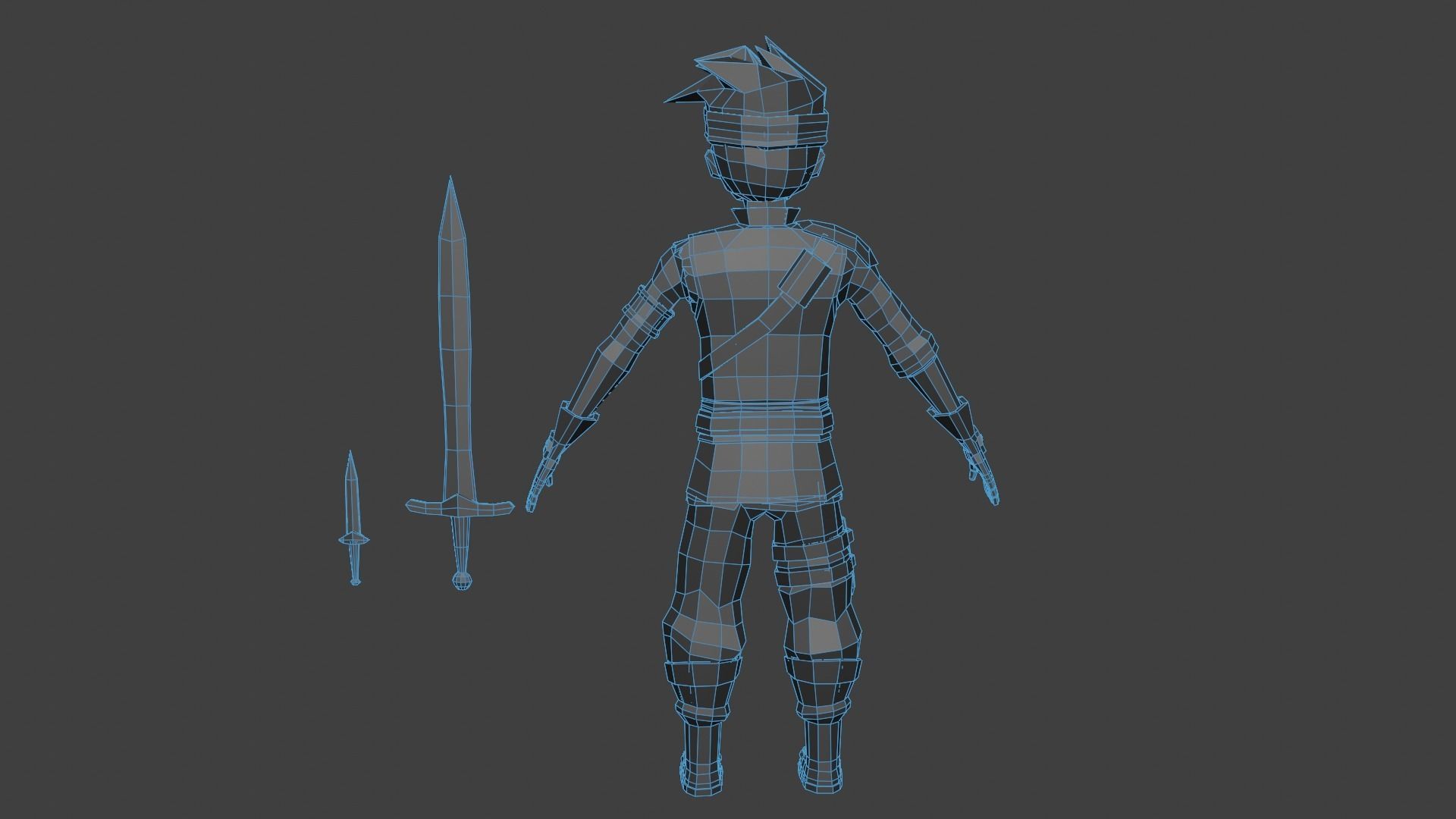 adventure boy Low-poly 3D model_15