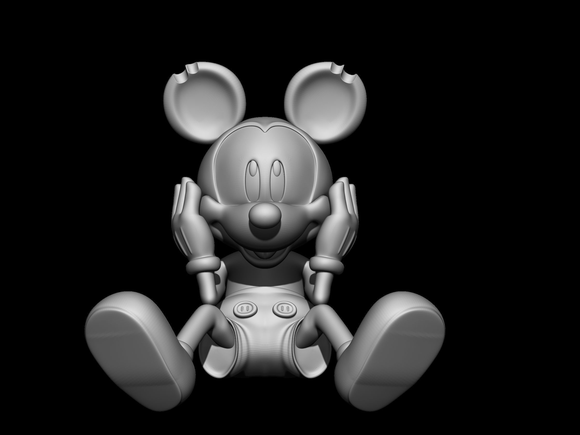 mickey and minnie 3D print model_11