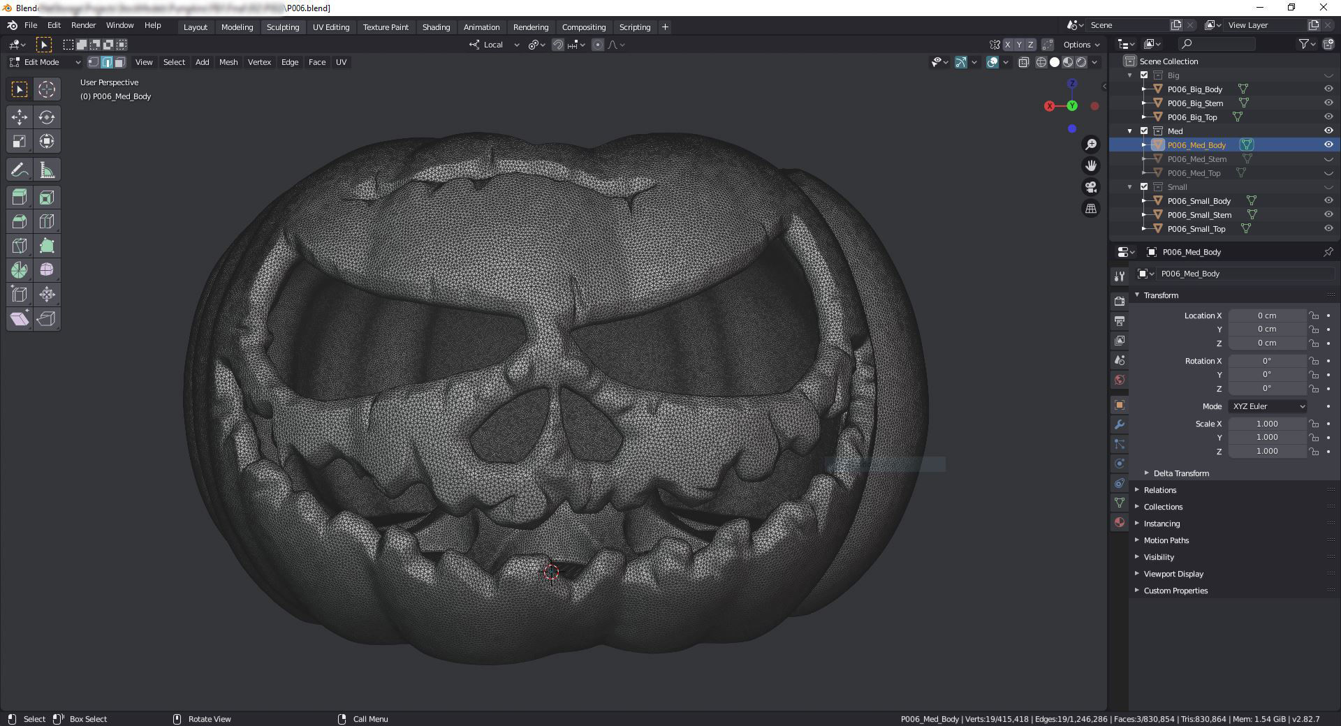 Amazing Pumpkin 006 3D print model_7