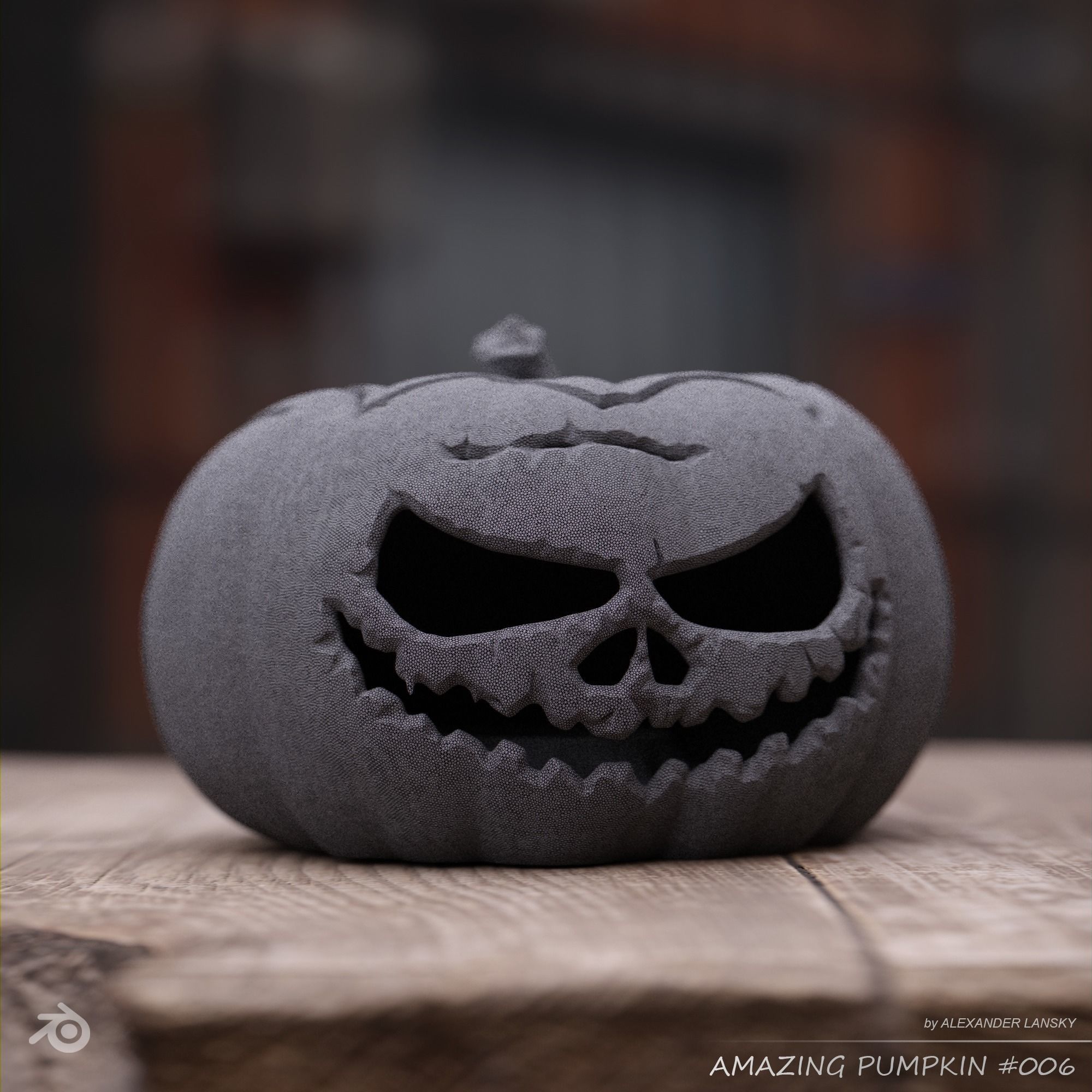 Amazing Pumpkin 006 3D print model_1