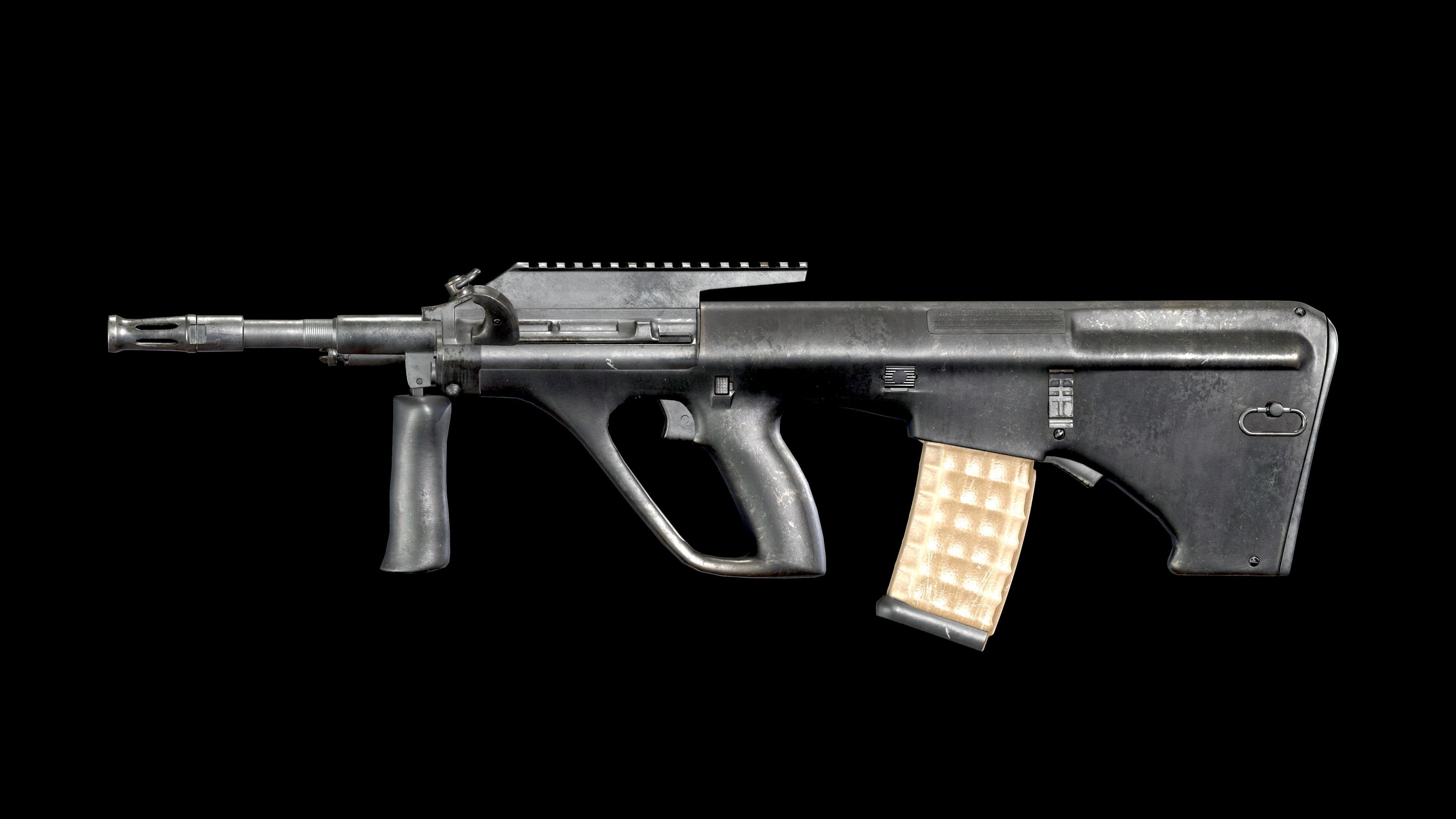 Austeyr Steyr AUG A3 PBR Worn Low-poly 3D model_5