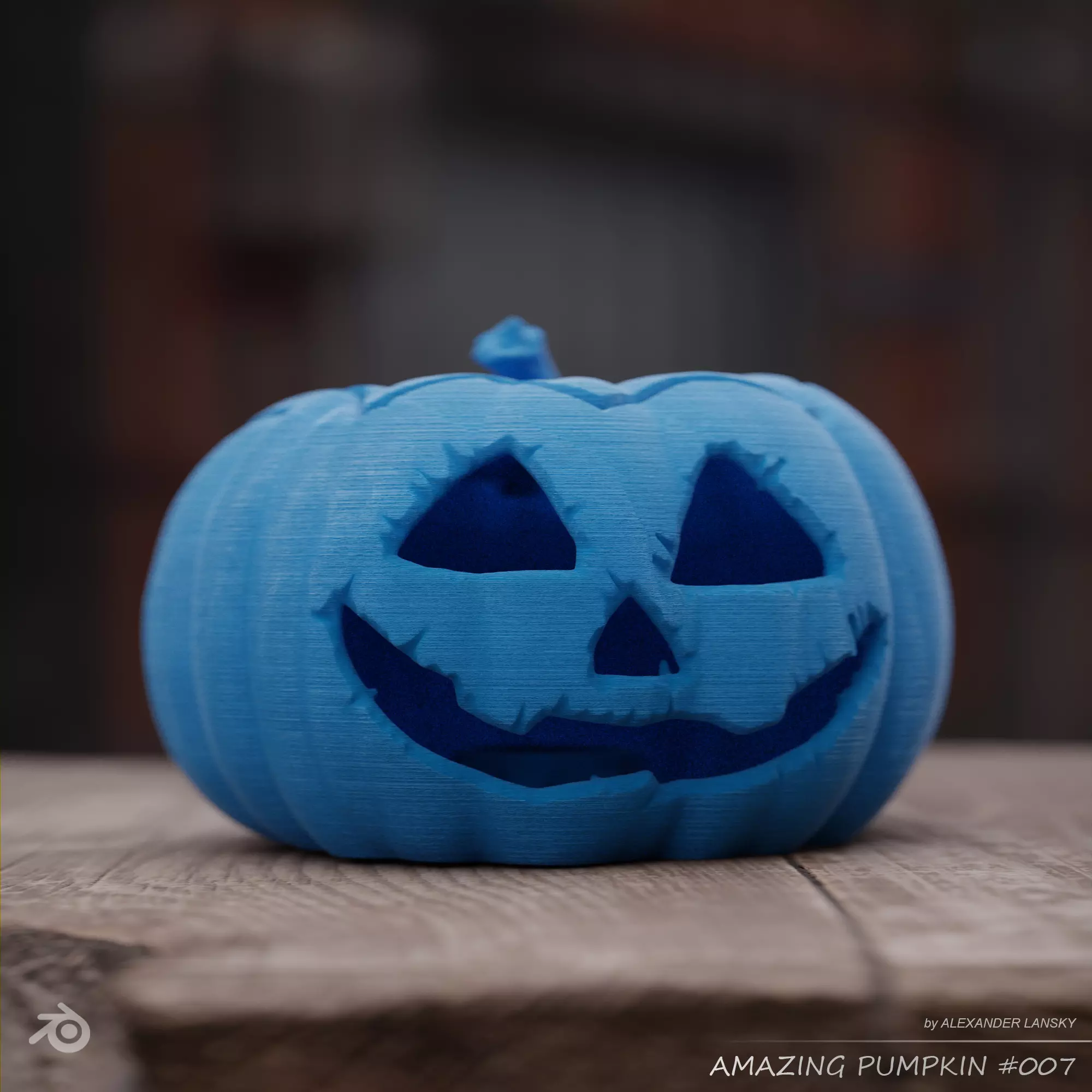 Amazing Pumpkin 007 3D print model_0