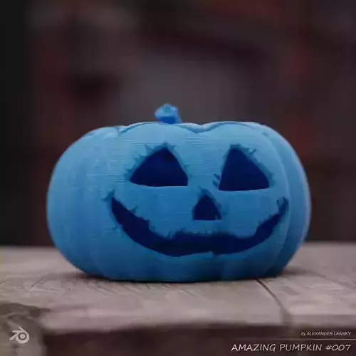 Amazing Pumpkin 007 3D print model