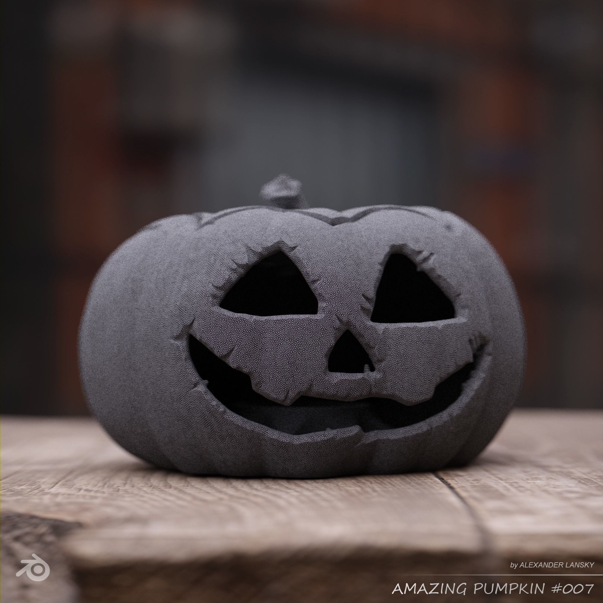 Amazing Pumpkin 007 3D print model_1