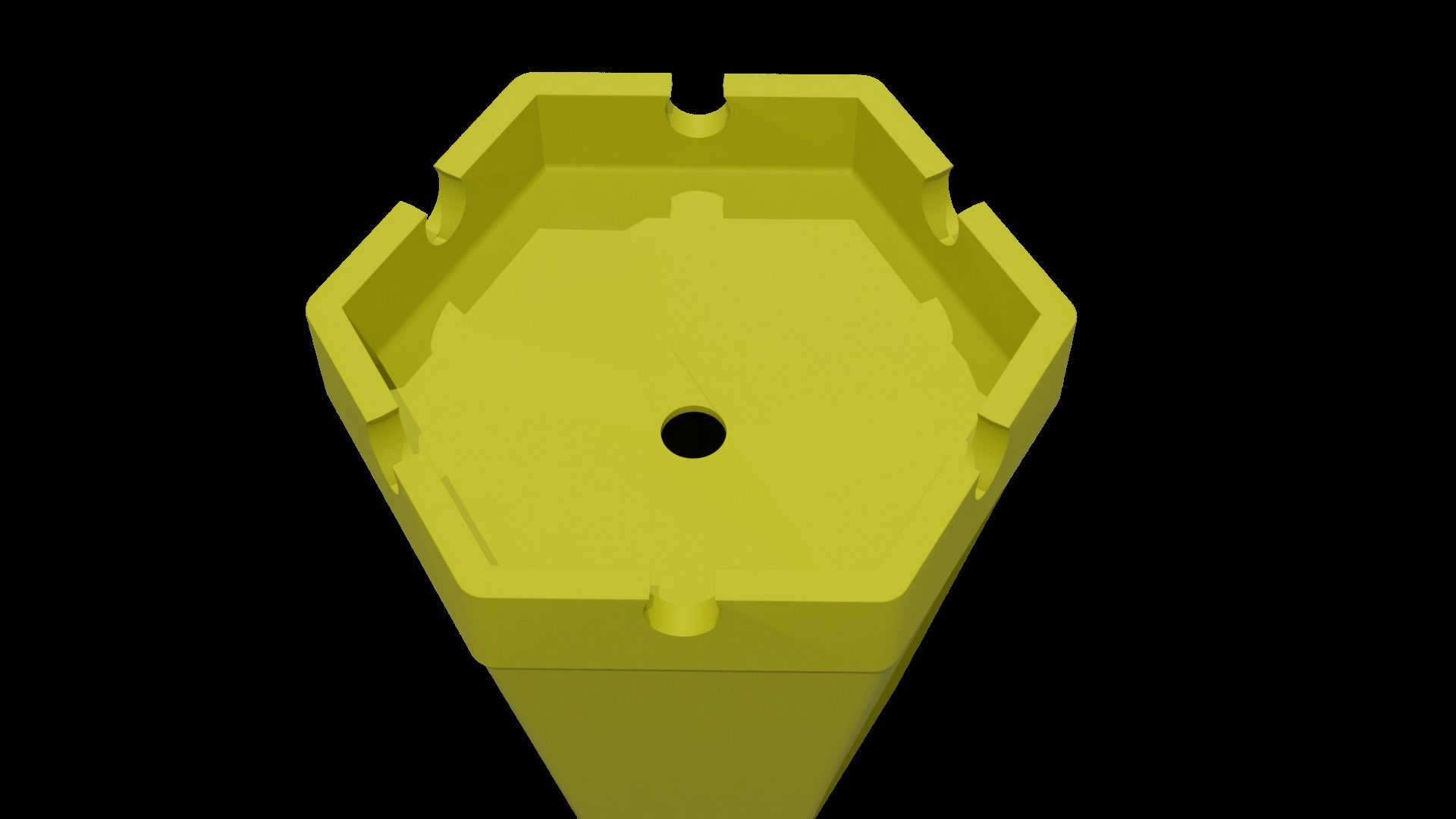 Plastic  Ashtray 3D model_1