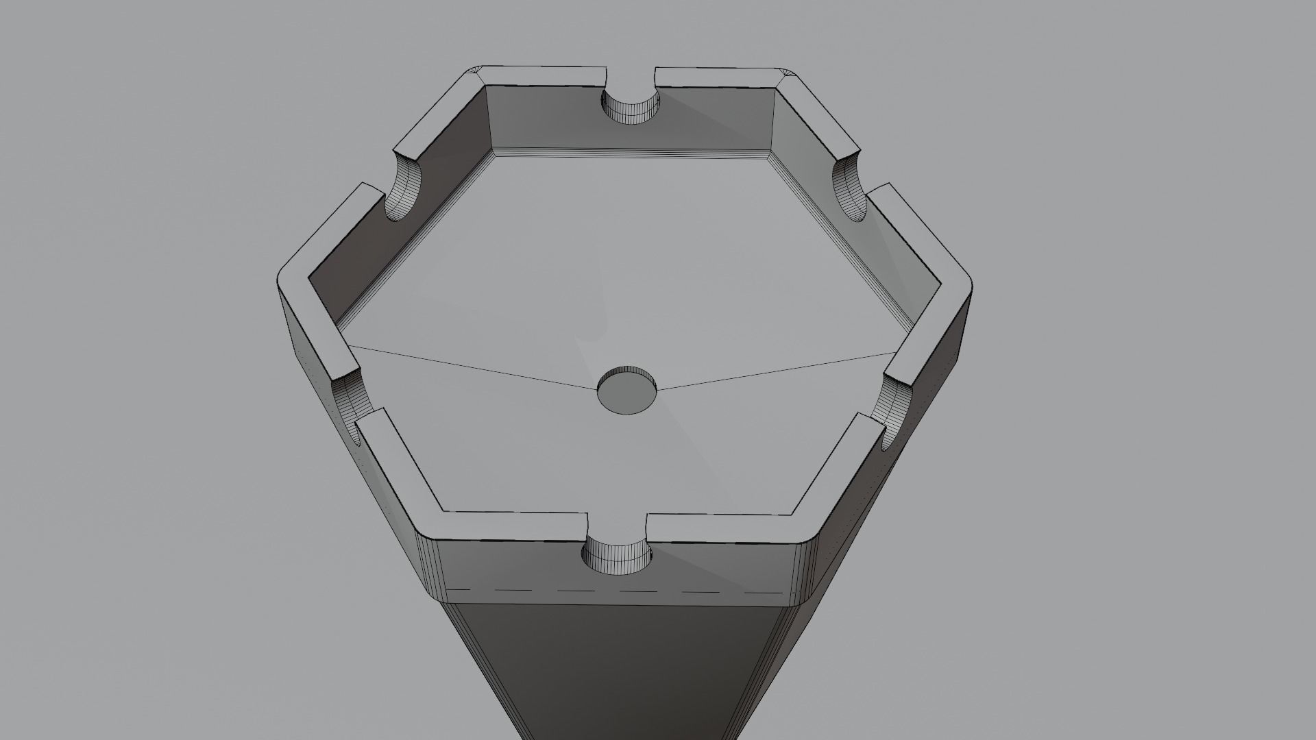 Plastic  Ashtray 3D model_3