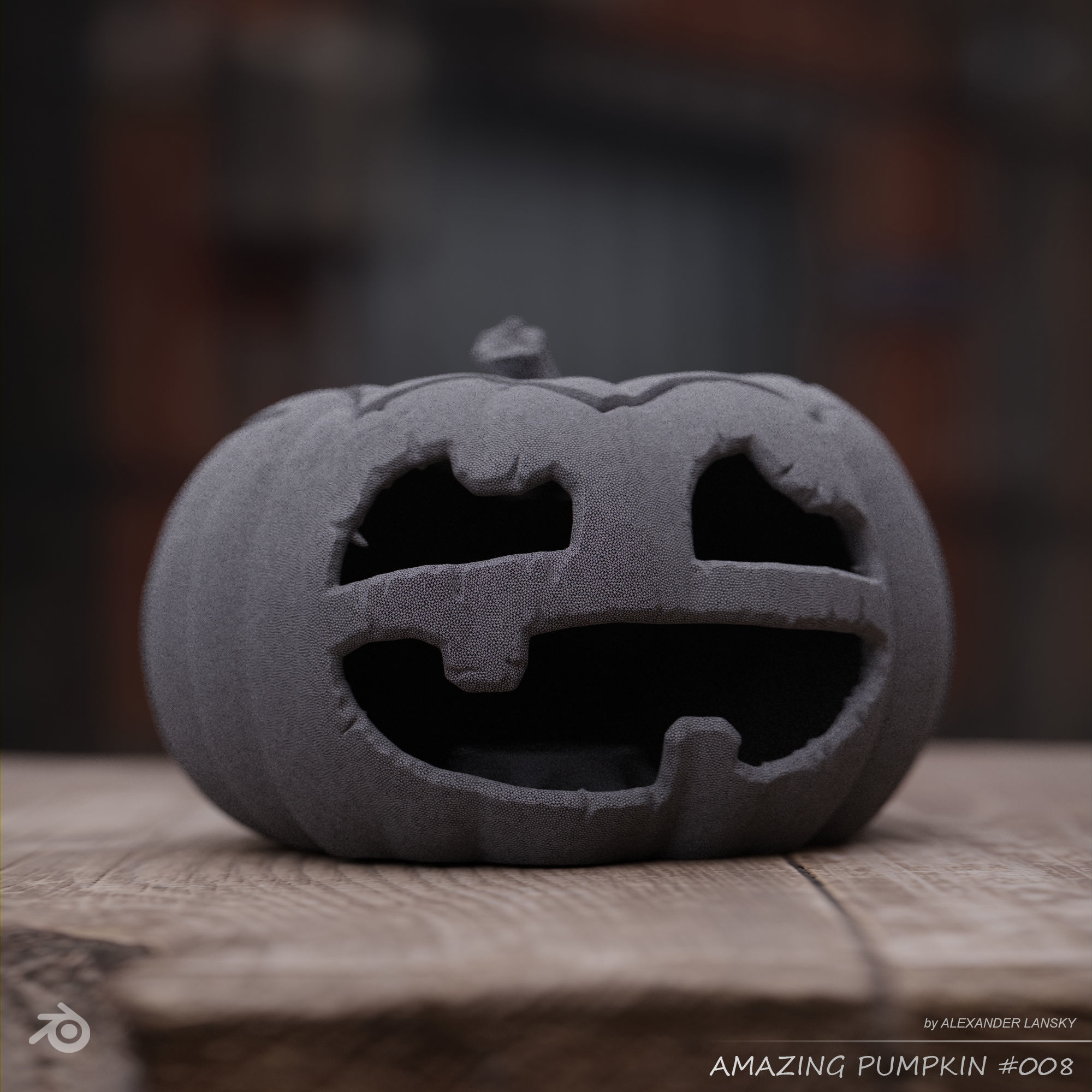 Amazing Pumpkin 008 3D print model_1