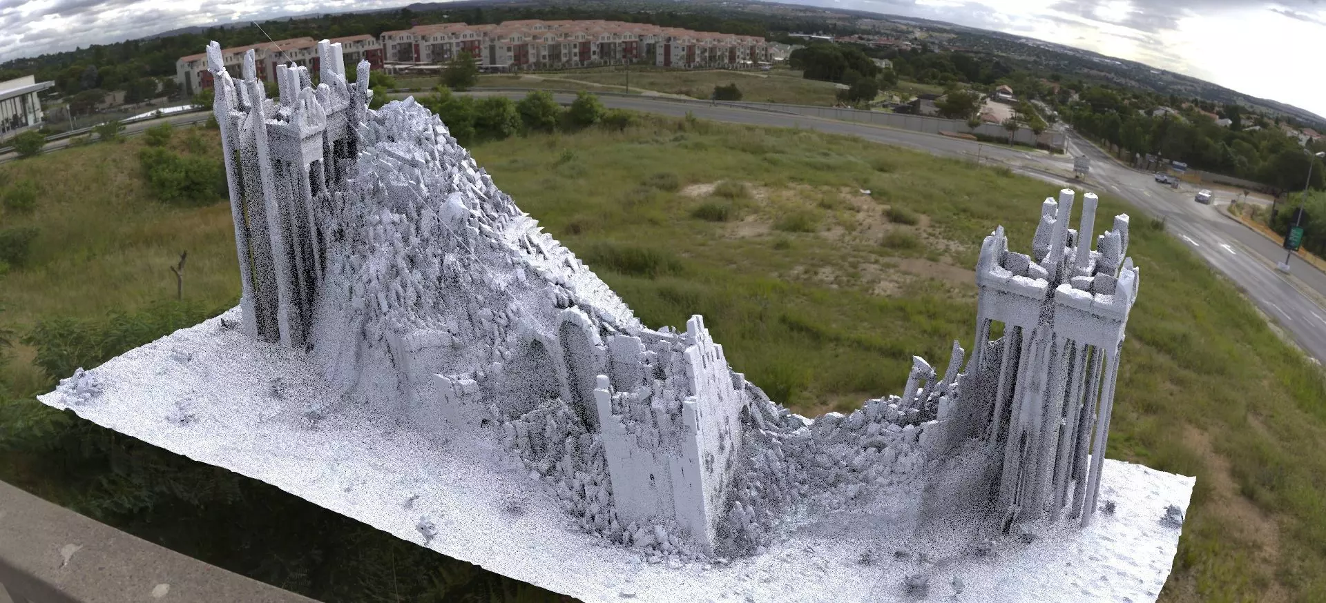 Athens Greek Arena ruin 3D model_0