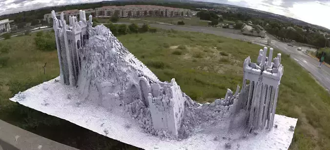 Athens Greek Arena ruin 3D model