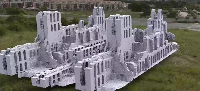 Athens Greek Arena City Ruins 3D model