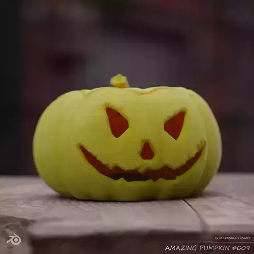 Amazing Pumpkin 009 3D print model