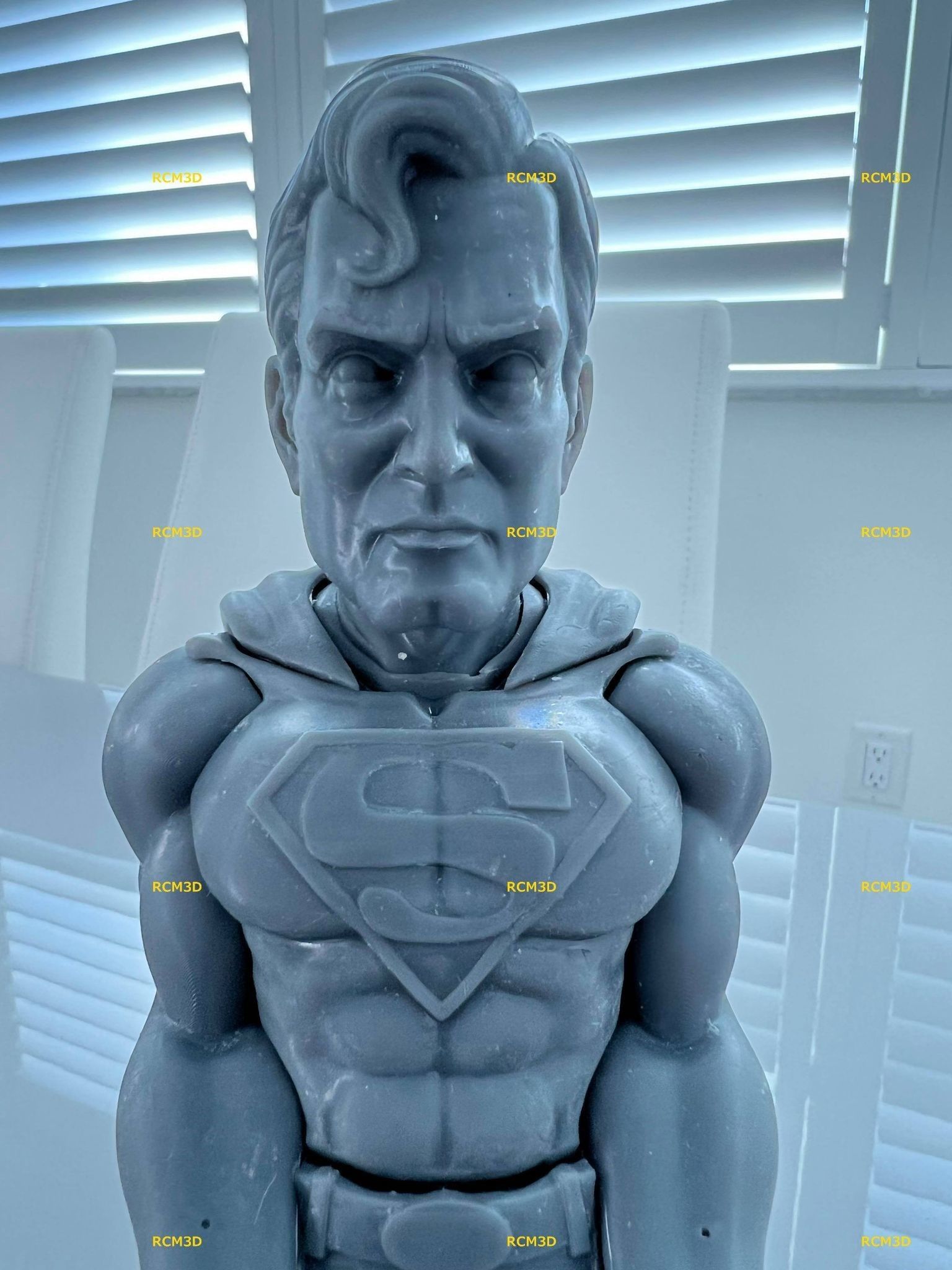 Superman Joystick holder 3D print model_7