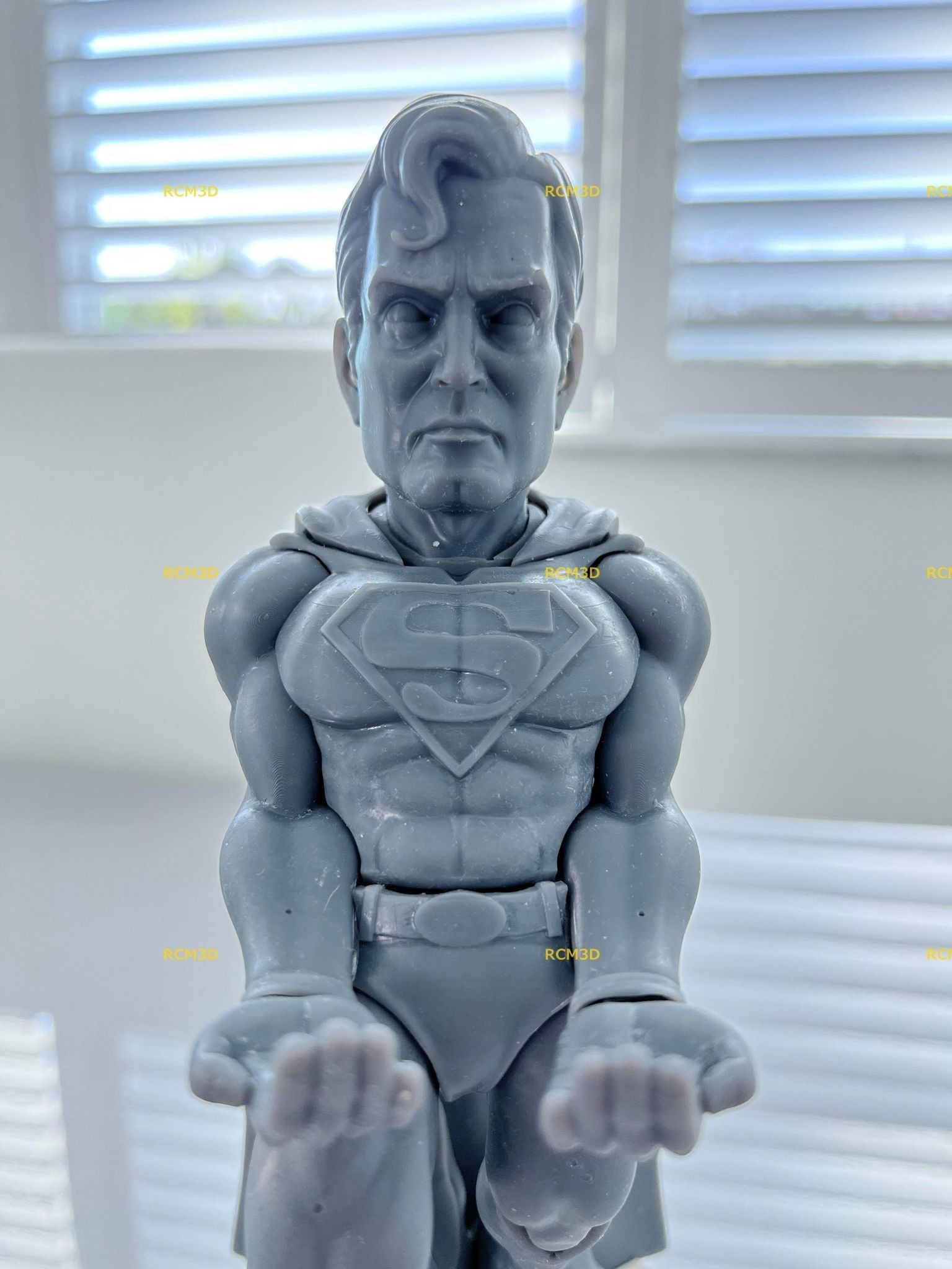 Superman Joystick holder 3D print model_4